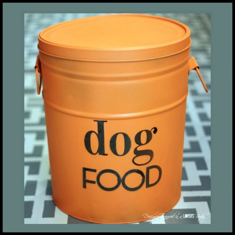 Dollar Store Crafter DIY Dog Food Storage Bin