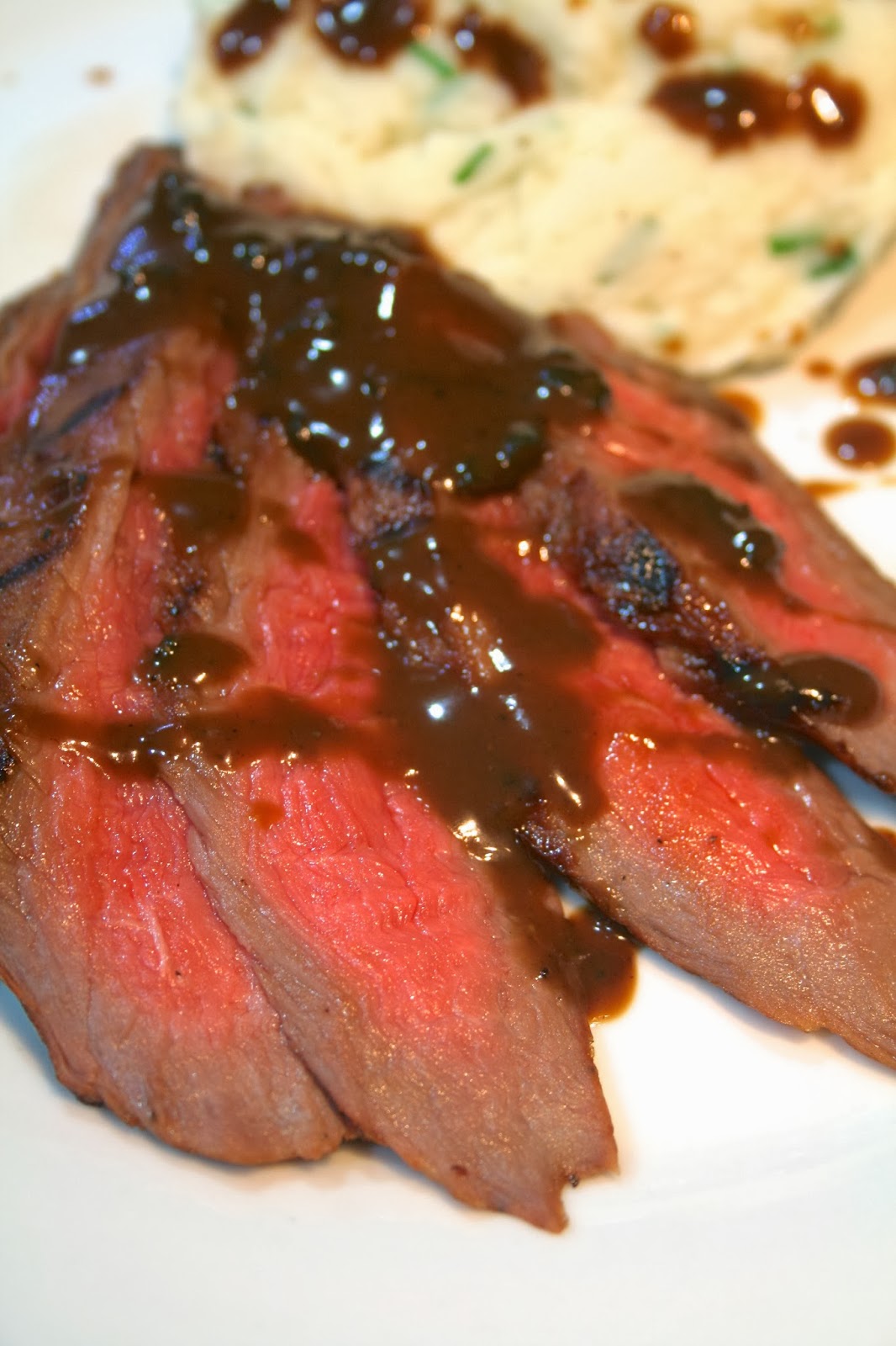 Oregon Transplant Bourbon and Brown Sugar Marinated Flank Steak