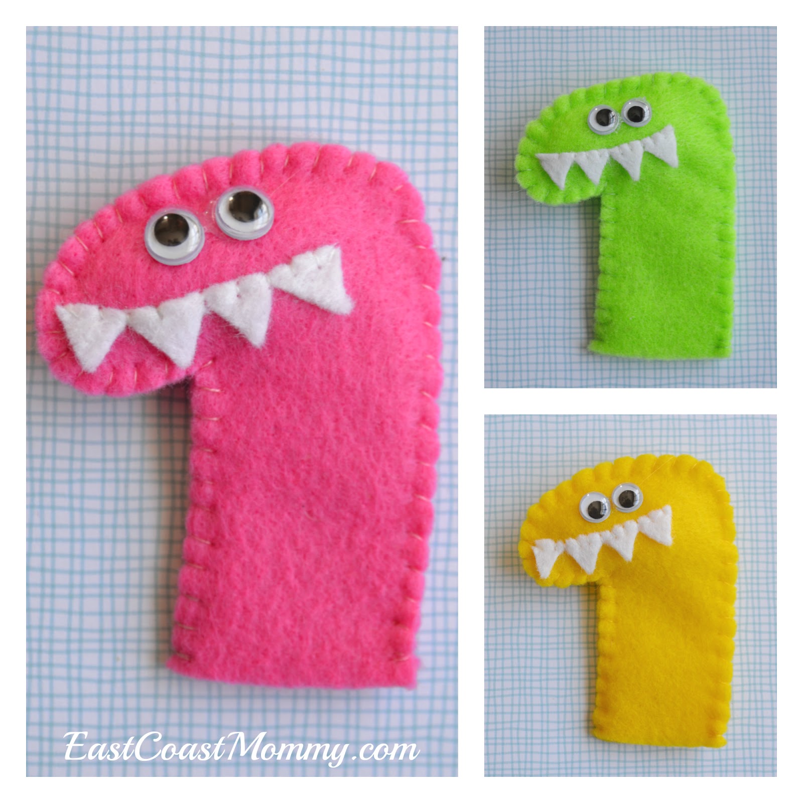 East Coast Mommy Simple Felt Finger Puppets