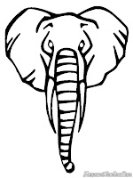 Mewarnai Belalai Gajah