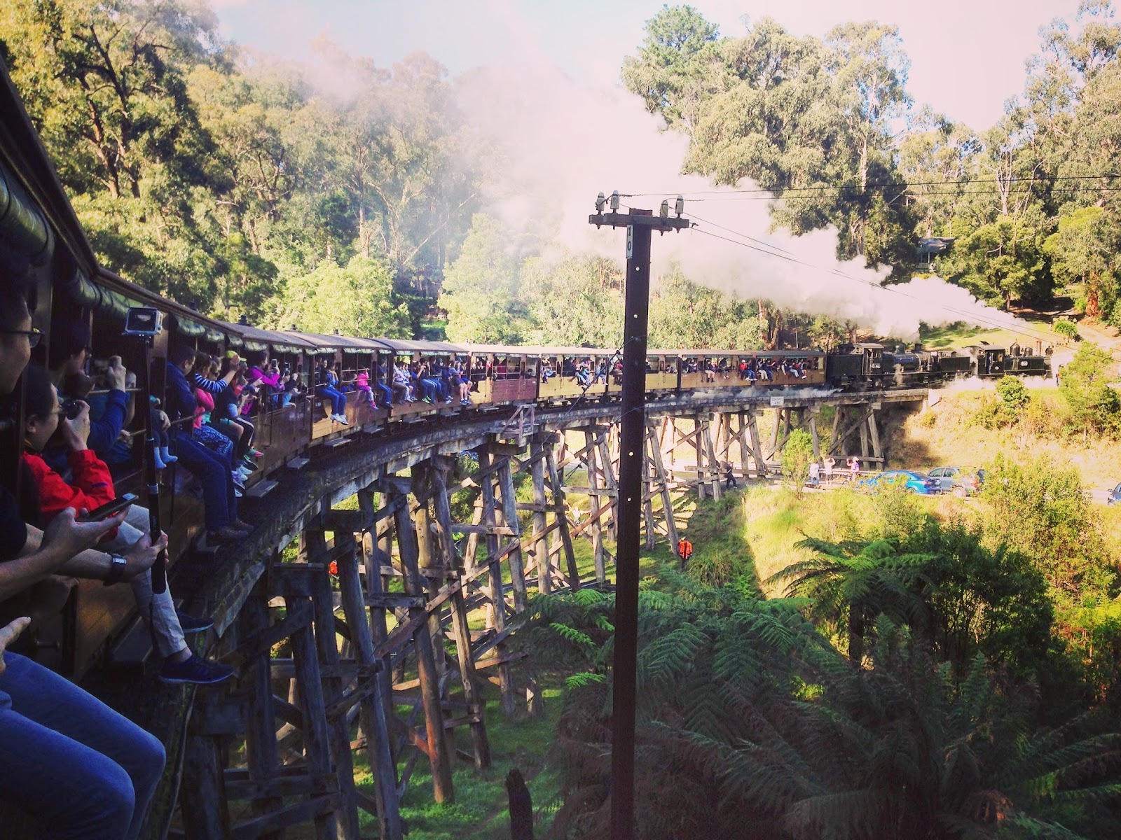 I am who I am Going on Puffing Billy, Yarra Valley Chocolate Factory