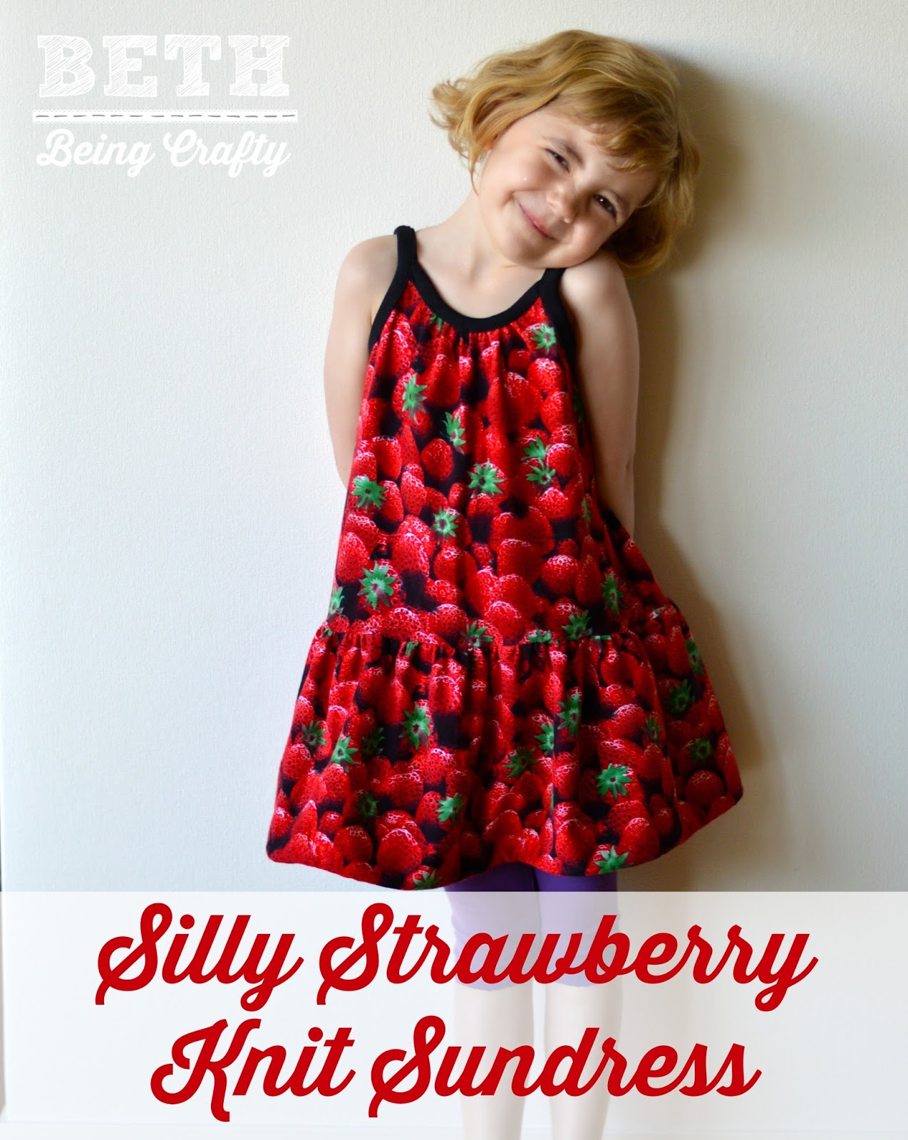 Beth Being Crafty: Strawberry Slip Dress