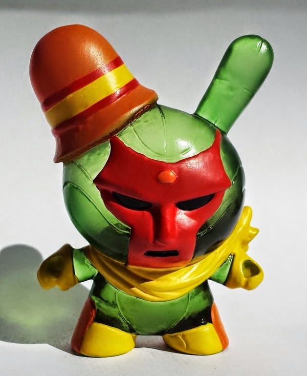 New York Comic Con 2014 Exclusive “Red Face” Vixion Custom Resin Dunny by Erick Scarecrow