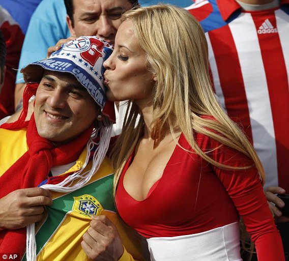 Top Ten Brazil Sexiet Fans In Copa America 2011 Kalate Sape Supporter