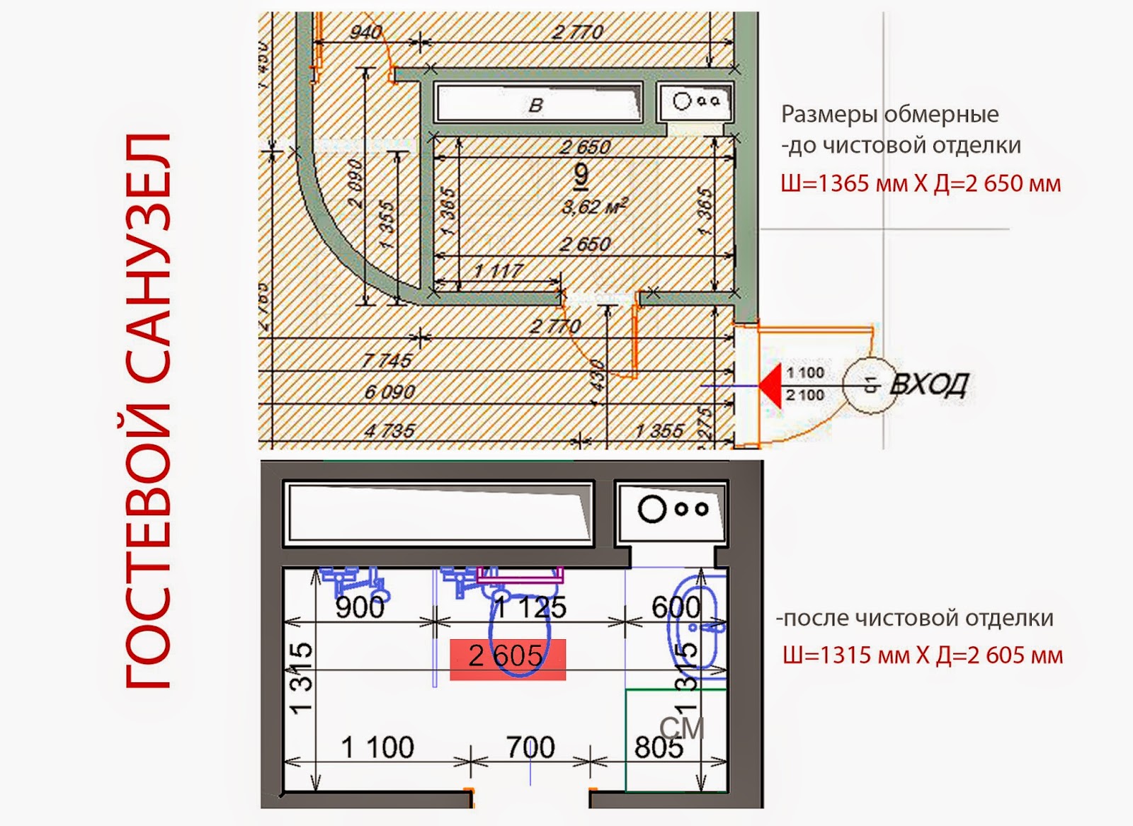 расчет площади короба вентиляции