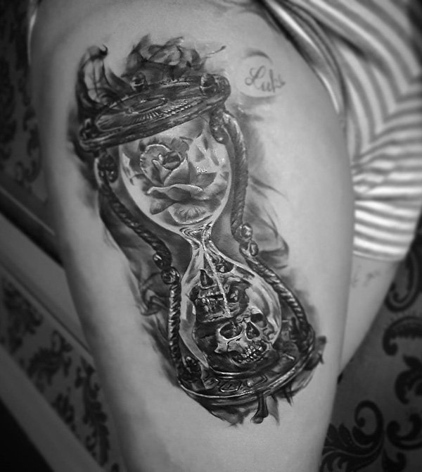Tatuagem ampulheta Tatuagem ampulheta