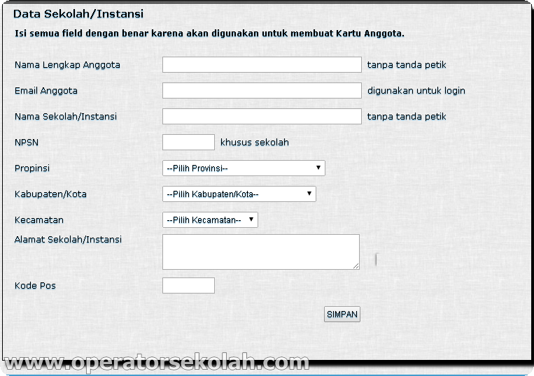 Aplikasi Cetak Kartu Nisn Berbasis Dapodik E Nisn Card Operator Sekolah