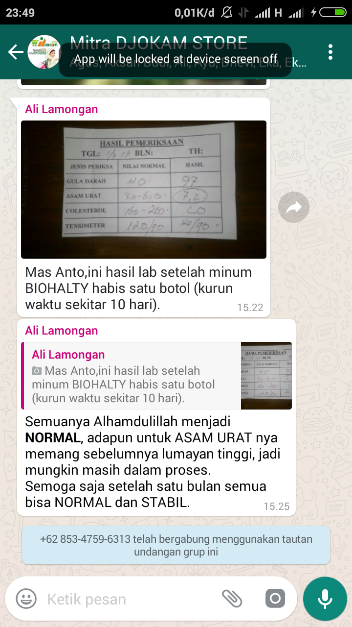 Testimoni Biohalty