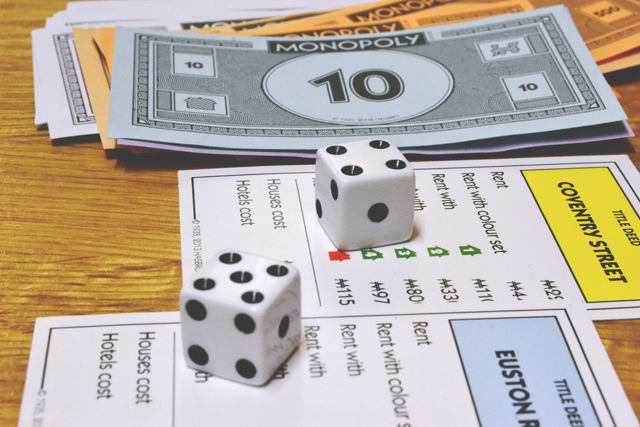Monopoly Property, Money and Dice