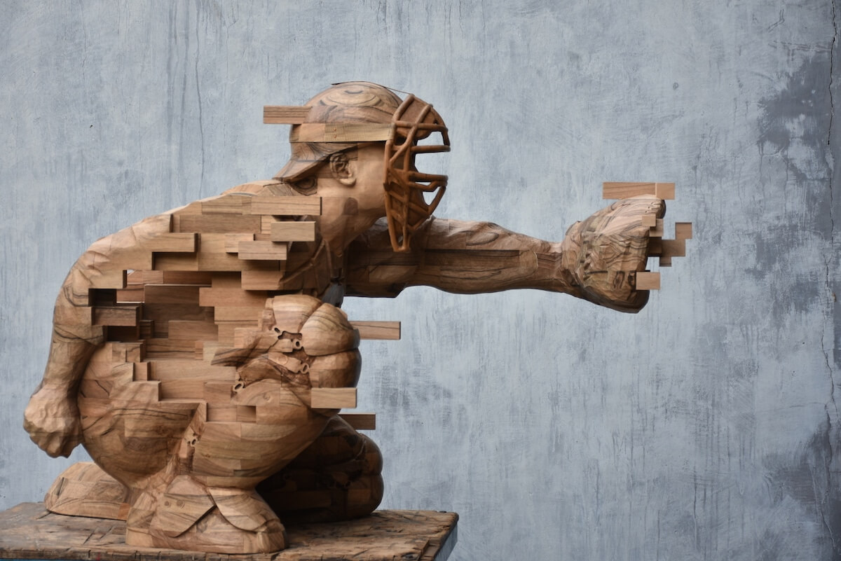 Stunning Wood Sculptures That Look Like Pixelated Glitches