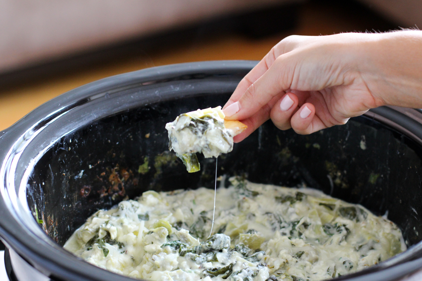 CrockPot® Spinach Artichoke Dip Lake Shore Lady