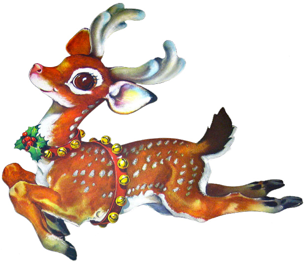 free christmas reindeer clipart - photo #42