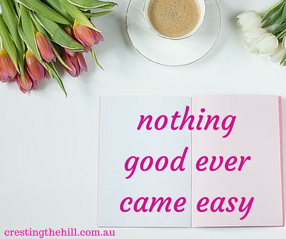 it's not the problem, it's how we deal with it - Cresting The Hill