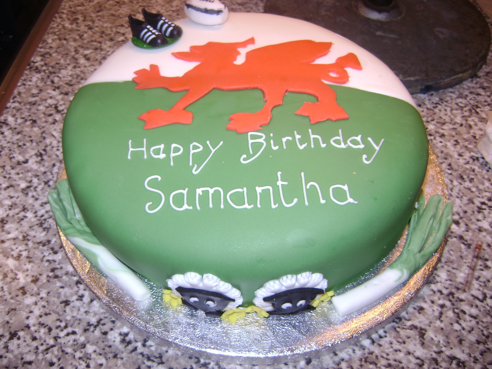 Caroline Jane Cakes Welsh Theme Cake