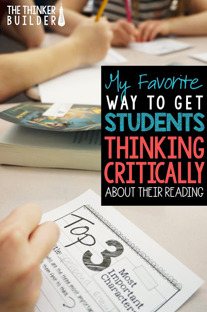 A creative yet versatile way to infuse critical thinking into students' reading, from The Thinker Builder.