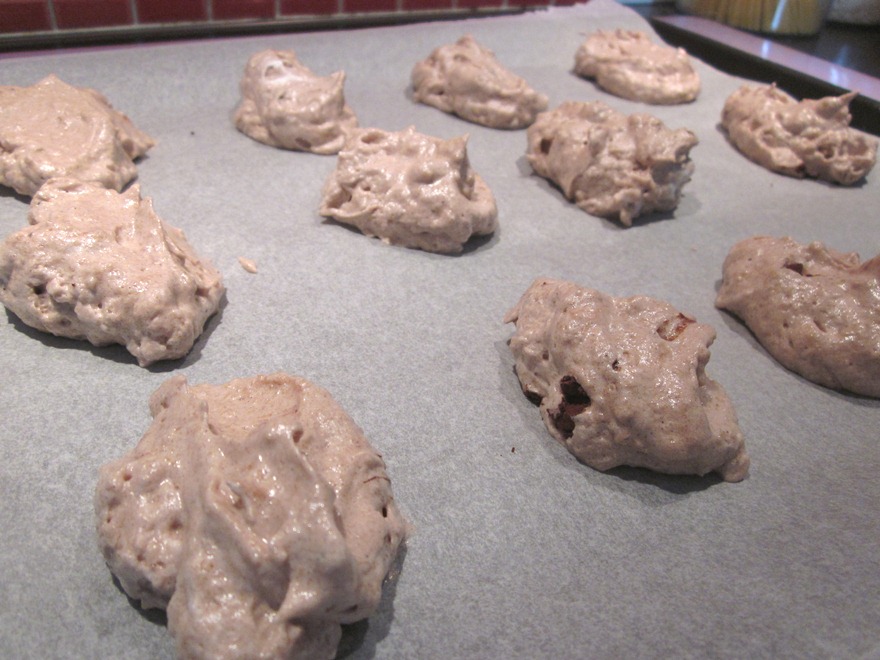 meringues biscuitées sans gluten amandes chocolat