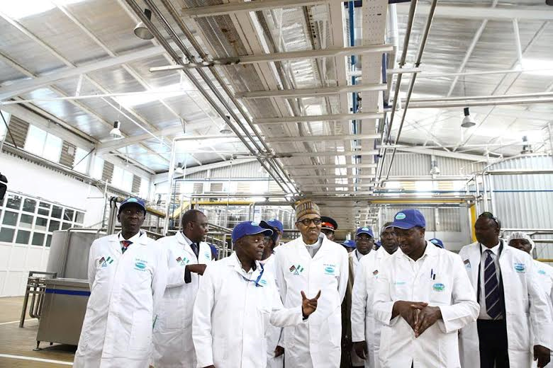 Buhari visits Dairy farm in Kenya