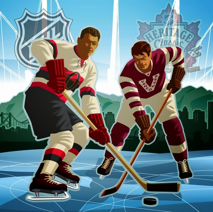 NHL Player illustrations for Heritage Classic
