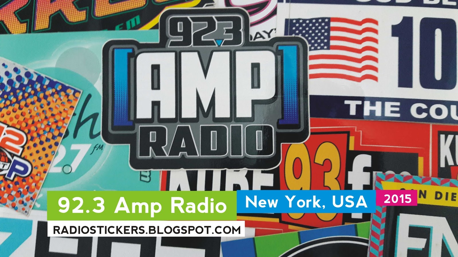 Radio station stickers and more 92 3 amp radio new york 2010 2015 