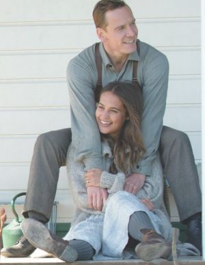 Michael Fassbender and Alicia Vikander in The Light Between Oceans (2016)