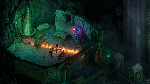 Pillars of Eternity II Deadfire - graves in a dark dungeon