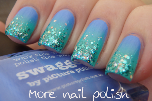 Picture Polish Gradient with Swagger and Chillax ~ More Nail Polish