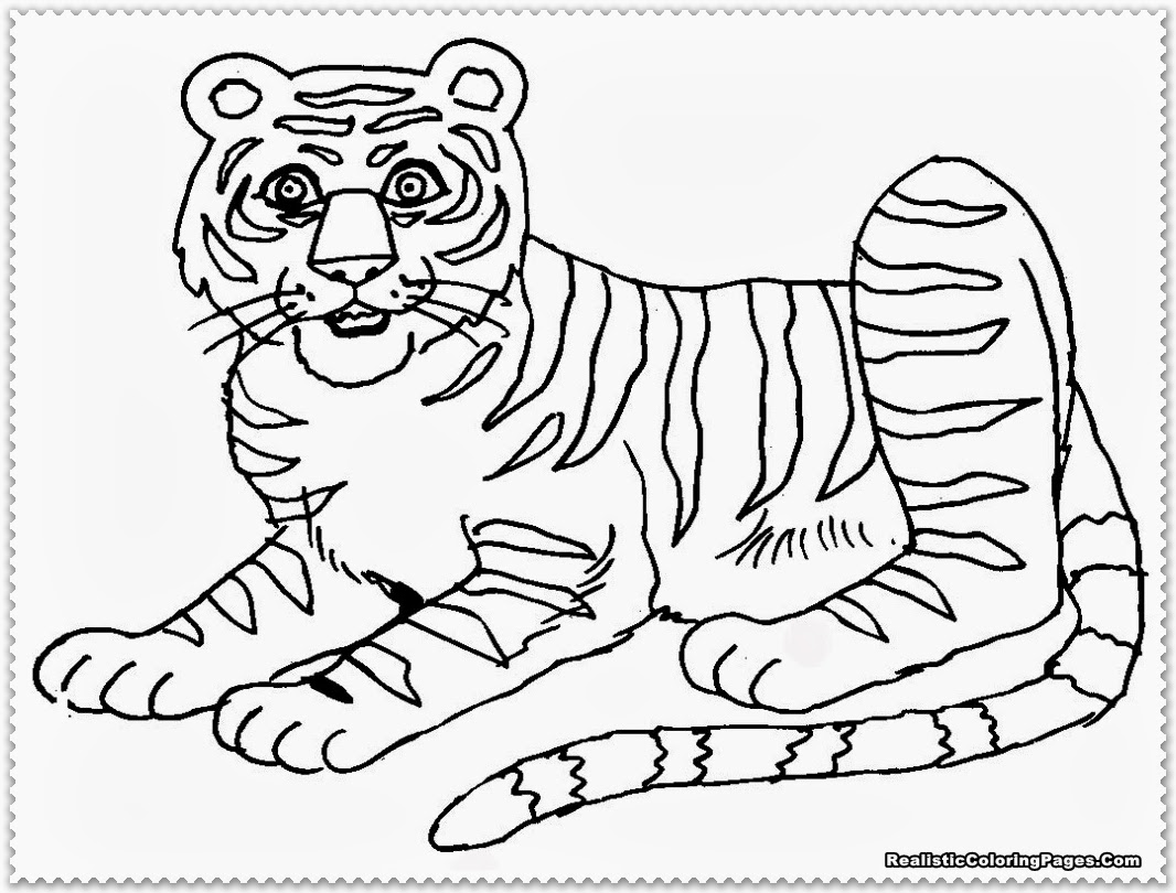 Tiger Coloring Clip Art Coloring Pages
