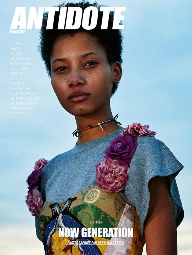 Antidote Spring/Summer 2016, Lineisy Montero 2016 SS Gucci Appliqued Silk-Jacquard & Printed Cotton Maxi Dress Editorials