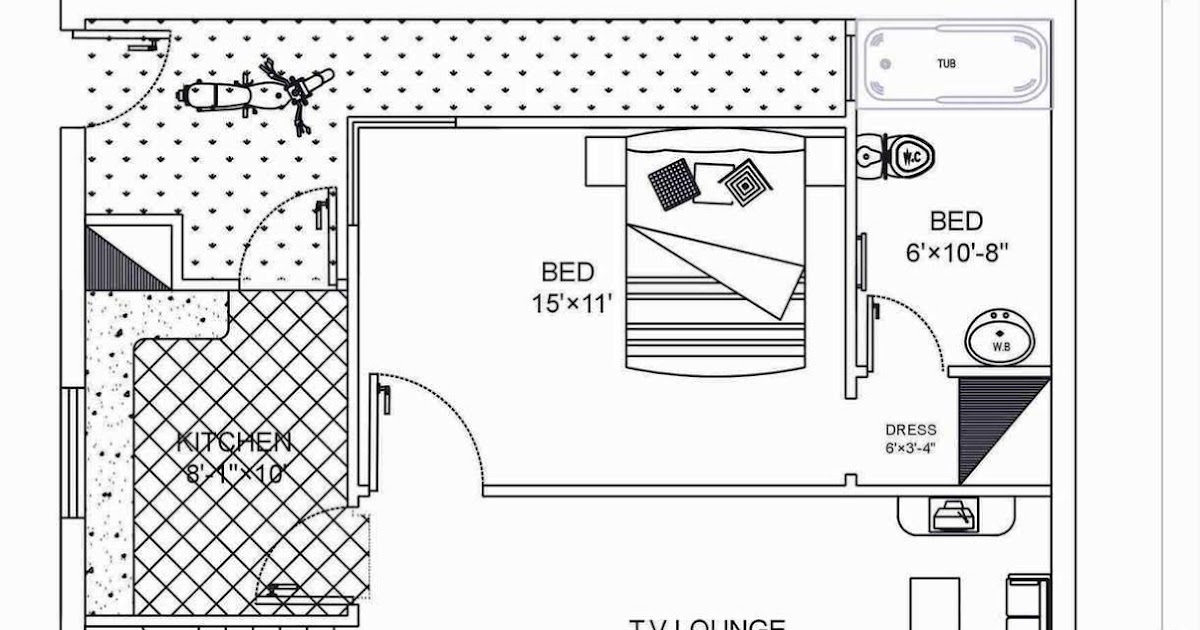 5 Marla Floor Plan | 30 x40 Feet | 1200 sq.ft