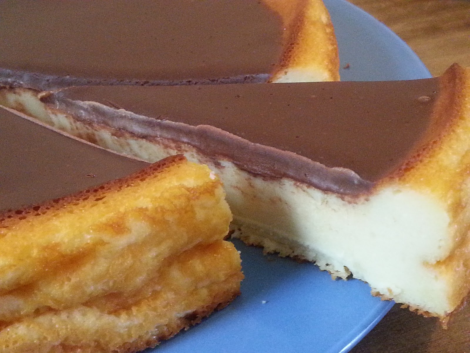 Making of cooking... Tarta de queso con ganaché de chocolate