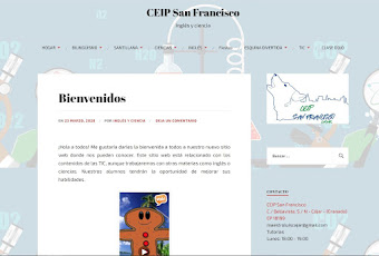 web de recursos educativos bilingües del colegio CEIP San Francisco