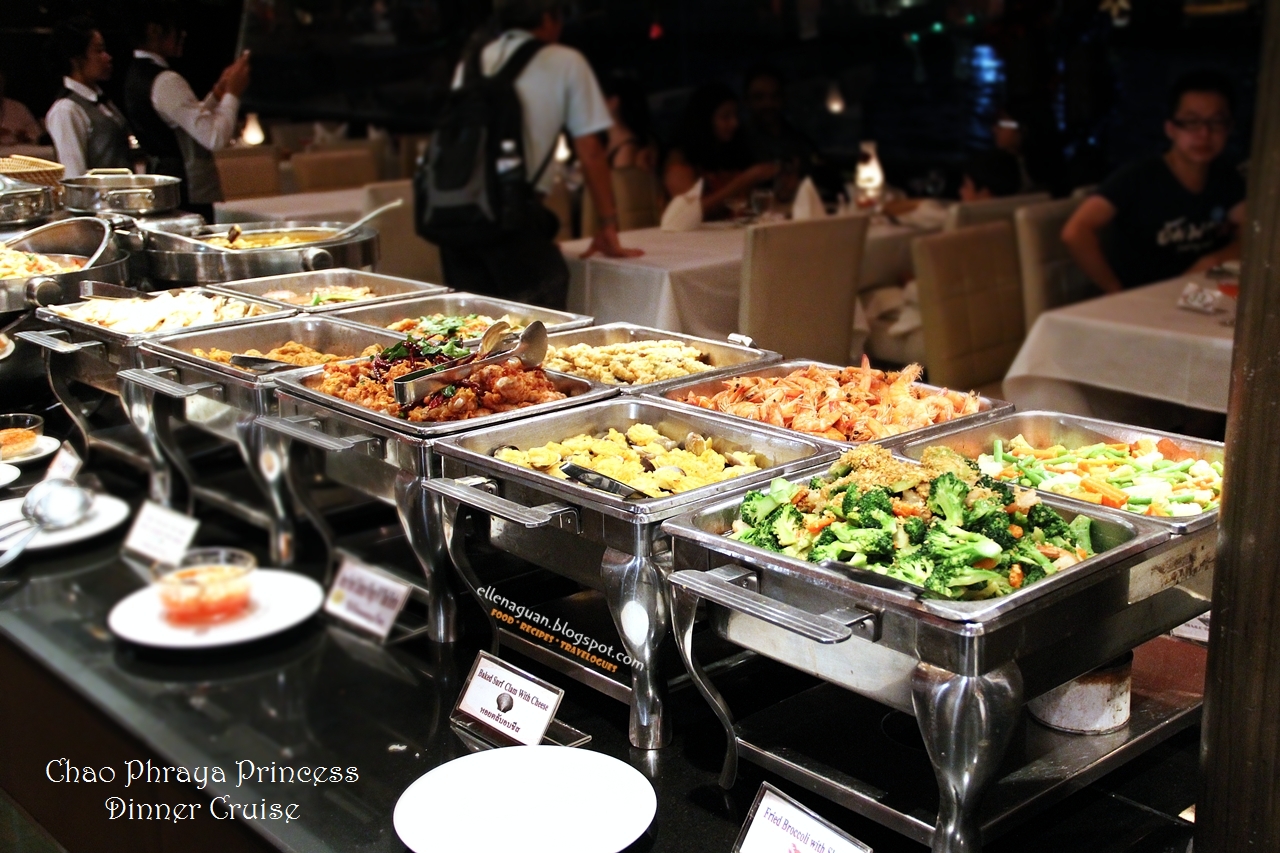 ăn tối buffet trên sông Chao Phraya du thuyền
