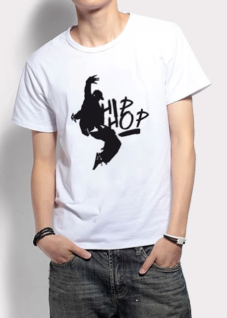 Round Neck T-shirt HIP HOP Print