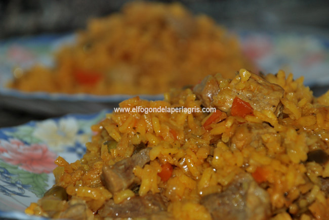 Paella de carne Paella de carne