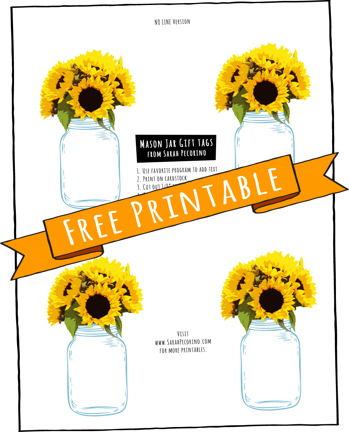 Free Printable Sunflower Tags Printable Word Searches Free Printable Sunflower Tags Printable Word Searches