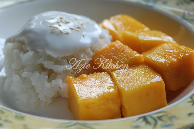 Pulut Mangga Thailand Yang Sangat Sedap