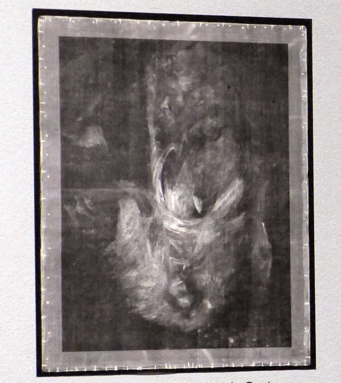X-ray image of the Yale Center's portrait of Mary   Robinson shown below.