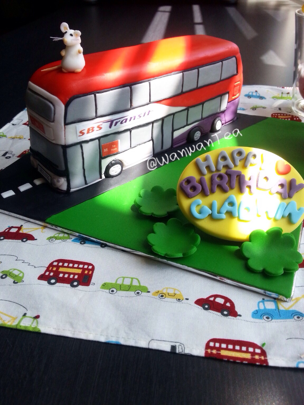 Celebrate with Cake!: 3D sculpted Tayo Bus Cake