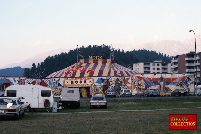 Chapiteau et façade du cirque Nock 