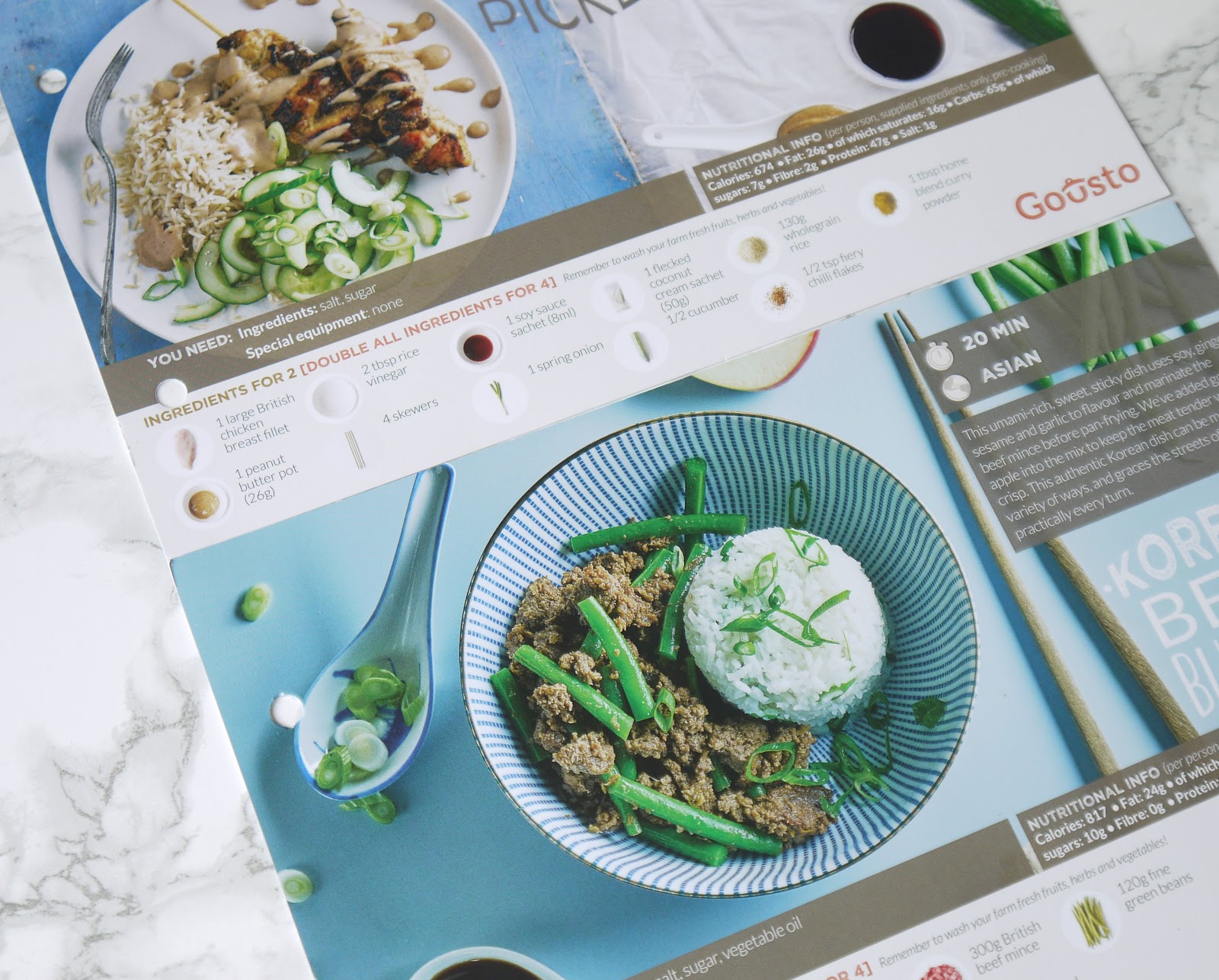 Gousto Food Boxes The Beauty Type