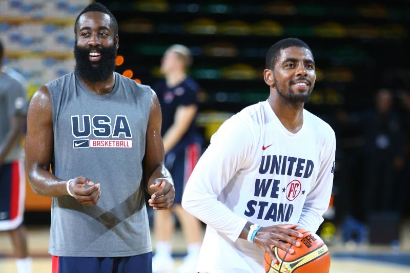 Watch would you rather build around Kyrie Irving, or James Harden?
