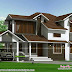 Traditional mix sloping roof home