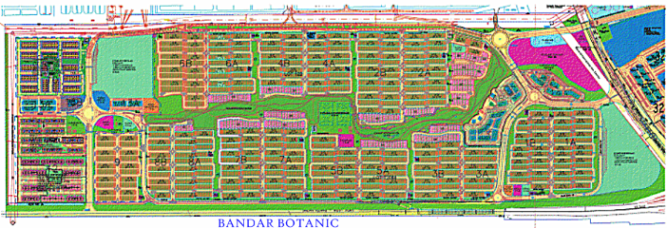 Bandar Botanic Layout Plan