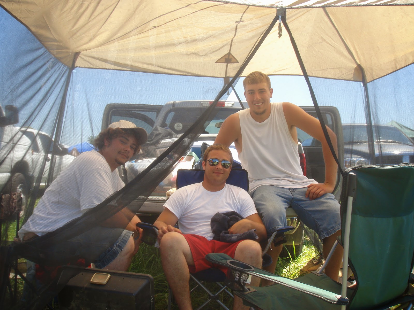 Jake, Justin and Travis at Bonnaroo 2008
