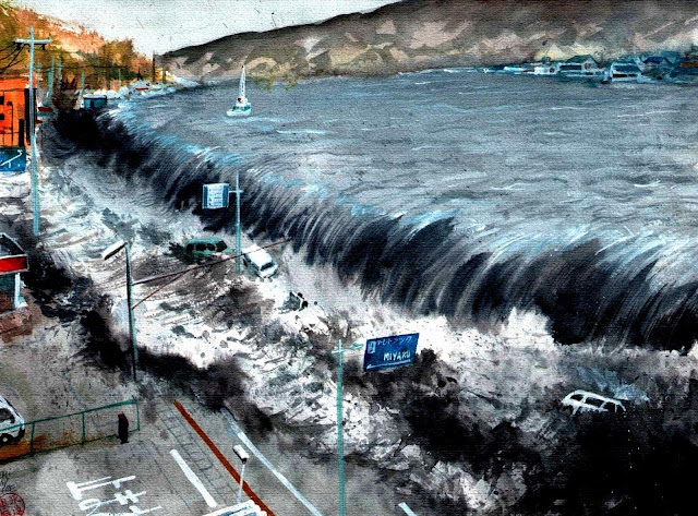 Japan tsunami hd video