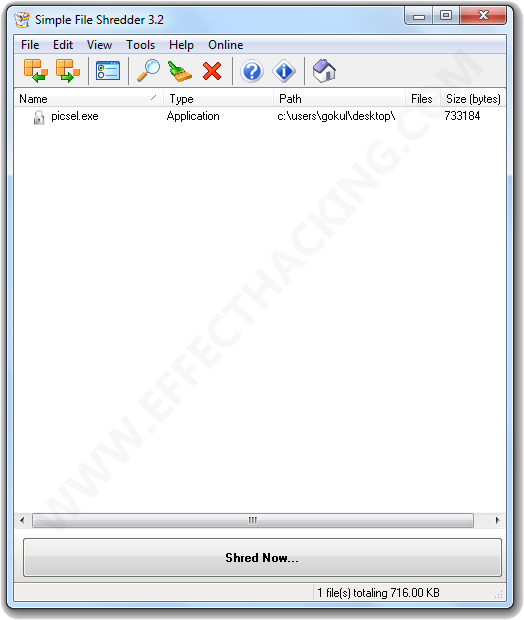 Simple File Shredder Screenshot