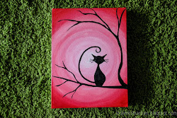 painting simple talent hidden cat tree marbles miss