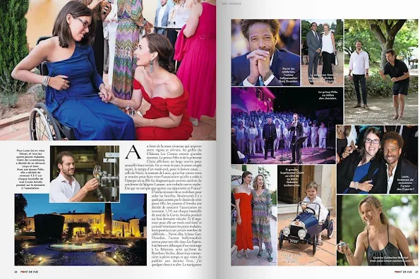 On the last issue of Point de Vue magazine, an interview which bears the photos of Prince Felix, Princess Claire and Princess Amalia