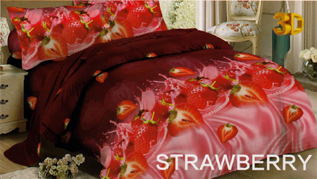 Sprei Red Rose Strawberry Sprei Red Rose Strawberry