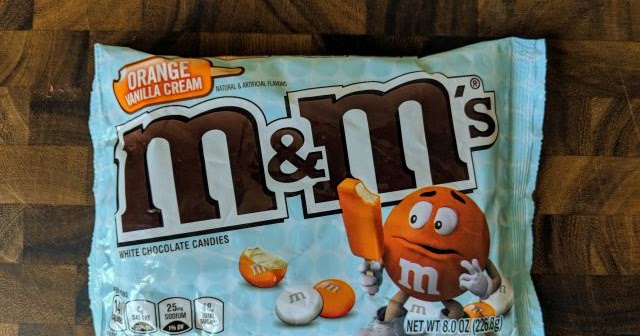 Review: Orange Vanilla Cream M&M's | Brand Eating